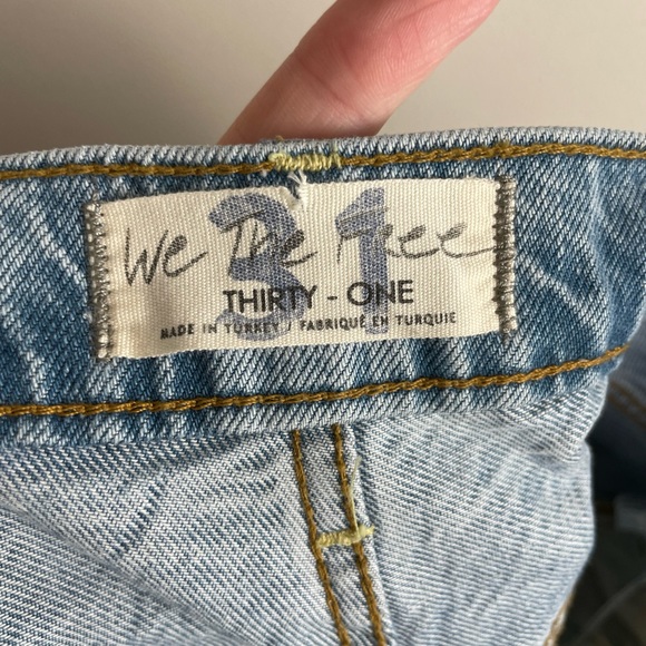 Free People Astoria Wide Leg Jeans in Seafoam Blue Size 31 Denim Jean - Picture 6 of 8